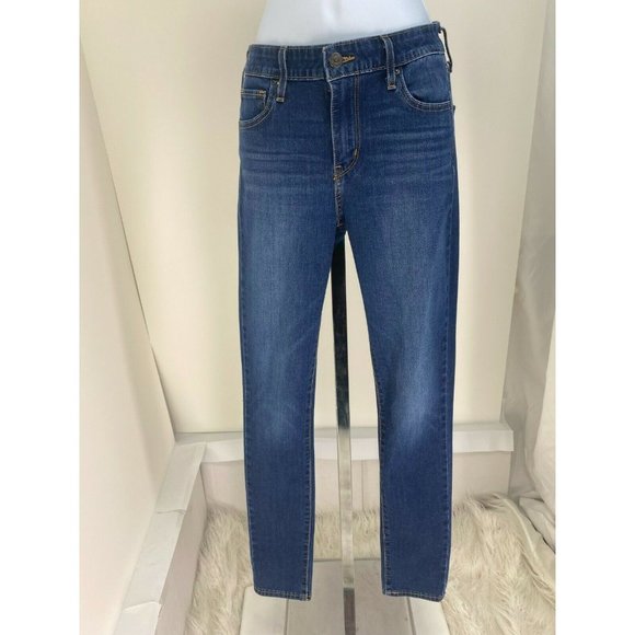 "LEVIS "MEDIUM WASH SLIM FIT HIGH RISE SKINNY 721 JEANS PANTS SZE: 26 - Picture 2 of 5